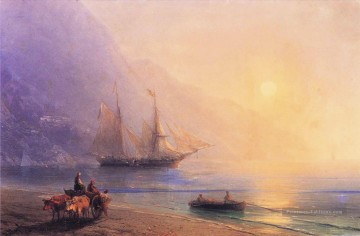  Aivazovsky Tableau - chargement des dispositions de la côte criméenne Ivan Aivazovsky russe